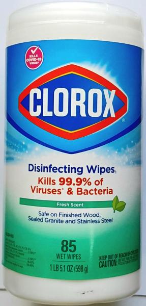 CLOROX Disinfecting Wipes 3-in-1 'Fresh Scent' Desinfektionstücher 85 St
